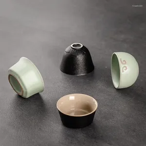 Tea filiżanki chińskie kungfu małe fioletowe gliny ceramika kreatywna set kubek miski glazura ceramiczne narzędzia 1pcs le237