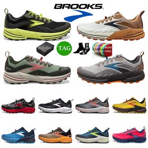 2024 Brooks Koşu Ayakkabıları Erkek Eğitmenleri Başlat 9 Brook Cascadia 16 Tasarımcı Ayakkabı Hyperion Tempo Üçlü Siyah Beyaz Mesh Erkekler Kadın Spor Spor Ayakkabıları Atletik Ayakkabı 36-45