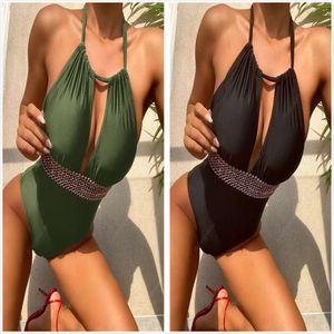 Mayo Kıyafet Tasarımcı Mayo Bikini Mayo Takım Mayo Seksi Simem Takım Tek Parça Mayo Vintage Baskı Çiçek Hızlı Kurutma Güneş Koruma Polyester