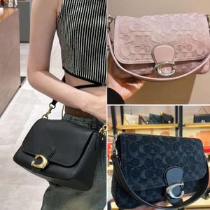 Designer Bags Are 90% Off Cheaper 2024 New Soft Tabby Chambray European Bag Shoulder Crossbody Handheld Underarm Small