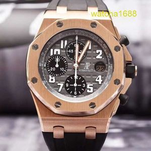 AP Gentlemen Watch Titanium Watch Mens Royal Oak Offshore 25940OK 18K Rose Gold 42mm Diameter Timing Automatic Mechanical Male Sports Luxury Watch