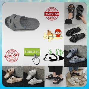 Designer Casual Platform Skeleton Head Funny One Word Drag Slippers Summer Sliders Män