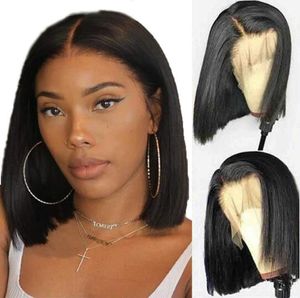 Brazilian Straight Bob Wig Full Lace Human Hair Wigs Lace Front Wig PrePlucked Hairline With Baby Hair Remy Hair 814inch For Blac6194261