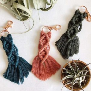 Keychains Hand-Woven Key Chain Pendant Bag European And American Simple Fringe