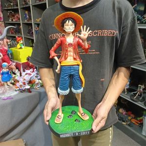 Action Action Toy Acture GK Excerize 40cm Straw Hat Smiling Model Model Made Made Thed Stoptop Decoration Ldd240314