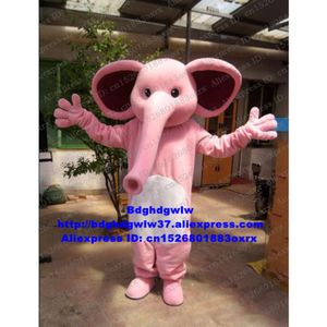 Trajes da mascote elefante rosa elephish mascote traje adulto personagem dos desenhos animados roupa terno grand bodog casino família passeios zx2935