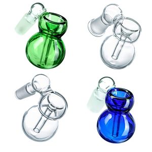 Raccogli cenere Ciotola di vetro Ciotola per fumatori per narghilè in vetro Pipa ad acqua Bong in vetro Dab Rig Adattatore Ashcatcher