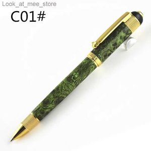 Fountain Pens Fountain Pens High Quality Metal Ballpoint Pen Luxury Gold Clip Rollerball Pen with 0.7mm Black Ink Refill gel pen Q240314