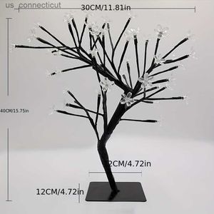 Bordslampor bonsai träd led ljus rum dekor nattljus USB liten bordslampa för matbord dekoration sovrum atmosfär dekoration höst tacksägelse de