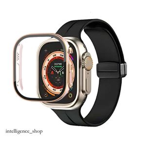 49mm Boyut Apple Watch Ultra 2 Serisi 2 Seri 9 Iwatch Marine Strap Smart Watch Spor Saat Kablosuz Şarj Kayışı Kutusu Koruyucu Kapak Kılıfı Hızlı Nakliye 142