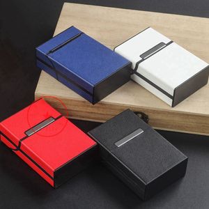 Latest Style Colorful Leather Smoking Cigarette Storage Box Portable Innovative Magnetic Buckle Flip Cover Dry Herb Tobacco Housing Holder Stash Case DHL