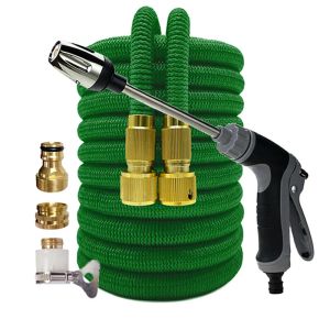 Reels NEW Garden Hose 1/2 Flexible Expandable Watering Hose High Pressure Car Wash Hoses Pipe Spray Gun To Cleaning Nozzle Irrigation