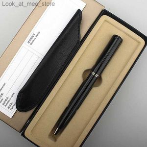 Fountain Penns Fountain Pennor 1 PC Luxury Mini Portable Waterborne Metal Ballpoint Pen 0,7 mm REFILLs Signature Pen Advertising Pen Office School Supplies Q240314