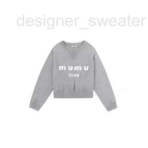 Women's Sweaters Designer new letter embroidery casual loose knit cardigan small fragrant jacket EARA