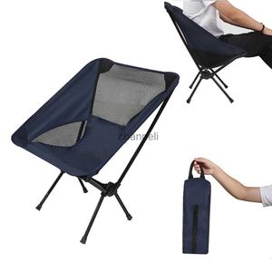 Lägermöbler Portable Camping Chair Lightweight Foldbar Outdoor Löstagbar Moon Chair Ultralight Beach BBQ Vandring Picknicksäte Fiskeverktyg YQ240315