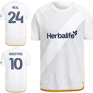 Los Angeles LA Galaxy Futebol 8 Marky Delgado Jerseys 2024 2025 Homem 9 Dejan Joveljic 2 Miki Yamane 10 Ricard Puig 4 Maya Yoshida 20 Edwin Cerrillo Camisa de Futebol Kits