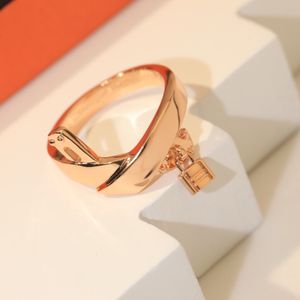 Joias de luxo clássico novo conjunto de nó de alta qualidade anel de ouro banhado a diamante