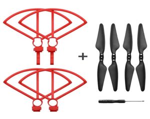 プロペラガードクイックリリース折りたたみ折りたたみ折りたたみ式プロペラhubsan h117s zino rcドローンred7572975用のドライバースペアパーツセット