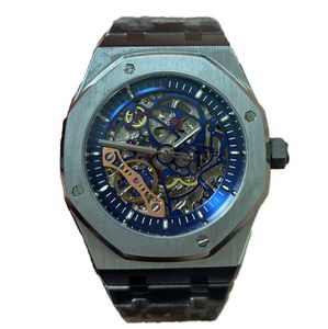 41MM Skelettuhr Luxus Herrenuhr automatische mechanische Uhren Herrenuhr Edelstahlband 5ATM Uhrwerk Uhr Montre de Luxe Damenuhr