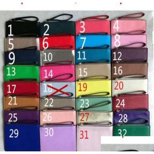 Cosmetic Bags Esigner Wallets Wristlet Women Purses Clutch Zipper Pu Design Wristlets 32 Colors Dhs 3594286 Drop Delivery Health Bea Dhlpe