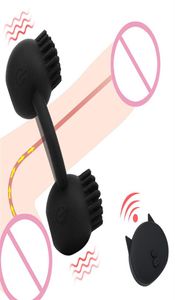 Wireless Spikes Cockrings Silicone Vibrators Cock Ring Strapon Penis Delay Ejaculation Clitoris Massage Erotic Sex Toys For Man3172342823