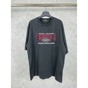 デザイナーバランシアガTシャツスライドパーカーライトバレンシエージ高品質の正しいバージョン正しいバージョン高品質B BBレターステッカー刺繍洗浄水