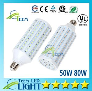 DHL Ultra Bright LED 옥수수 조명 E27 E40 B22 SMD5630 110240V 50W 80W 7500LM LED 전구 360도 전구 전구 램프 조명 106776906