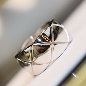 high quality dupe brand 925 sterling silver ring for women width version