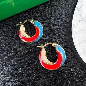 Designer Earrings women enamel Hoop earrings diamonds Stud Earrings High Quality Chroma jewel Luxury Brand Jewelry Wedding Gifts