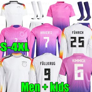 24 25 HAVERTZ BRANDT SANE SANE SOCCER JERSEY 2024ユーロカップドイツ人ナショナルチームサッカーシャツ2025男性キッツキットホームアウェイGNABRY MULLER HOFMANN KIMMICH LONG LONG