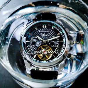 Wristwatches AOKULASIC Top Brand Automatic Mens Watches Mechanical Watch Men Hollow Out Fashion Tourbillon Waterproof Relogio Masculino