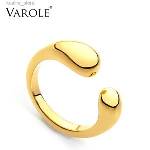 Cluster Rings Super Cute Opening Ring Gold Color Small Brass Engagement Ladies Rings for Women Party Gifts Fashion Jewelry Ringen Anell L240315