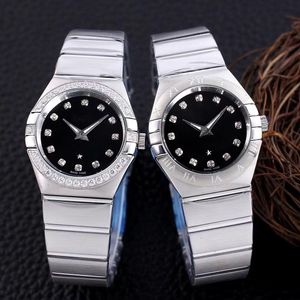 Mode Paar Uhr Luxus Frauen Diamant 28mm Automatische Mechanische Herren Designer Uhr 38mm Edelstahl Männer Uhr Minimalistischen paar Uhr