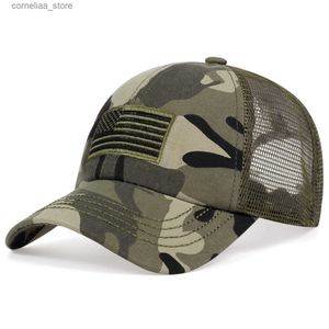 Bonés de bola Mens EUA Bandeira Americana Boné de Beisebol Bordado Chapéu de Caminhoneiro Militar Exército HatY240315