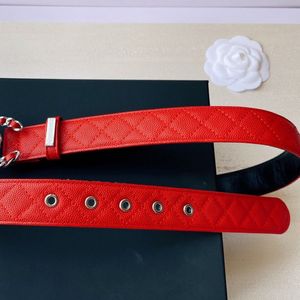 CH Leather Belt Ladies Belt Width 30 مم سيدة Wastband رسمية متماثلة متتاملية عالية الجودة عداد الخصر الحجم الأوروبي حجم المرأة D232P