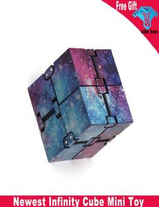 Tendência céu estrelado cubo infinito 2x2 cubo infinito mini brinquedo dedo variedade caixa artefato ponta do dedo brinquedo adulto 24107164030