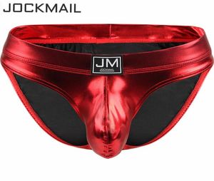 Jockmail Men Briefs Bikini sexy U Convex Male Underwear Pu Leather Men Men Underwear Calzoncillos Hombre Slip8003815