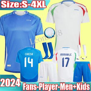 2024 Italys 125 lat rocznicy koszulki piłkarskiej Wersja Maglie da calcio totti verratti chiesa italia 24 25 koszule piłkarskie mężczyźni ustawiają mundur dla dzieci zestaw