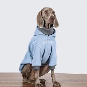 Köpek giyim küçük büyük köpek kıyafetleri sonbahar/kış kalınlaşmış kapüşonlu tasarımcı Pet Labrador Marinois disfraz perro