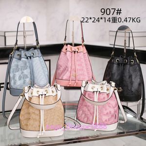 Fabrik Großhandel 2024 Neue Wasser Eimer Tasche Alte Blume Einzelne Schulter Umhängetasche Gedruckt Handtasche Lucky Hebei Baigou