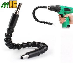 Hilfsbereite Autoreparaturwerkzeuge Schwarz 295 mm flexible Wellenbits Erweiterung des Schraubendrehers Bithalter Verbindungsverbindung für Elektronik Drill331R1306015