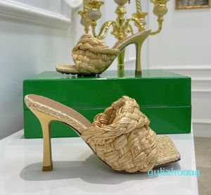 2024 LÄDER HIGH HÖGHEL Luxury Women Shoes Boutique 9cm Storlek 34 till 42