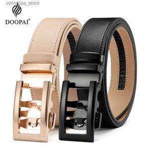 أحزمة Doopai New Mens Belt Hollow Mens Mens حزام جلدي أصلي حزام فاخر للرجال حزام حزام ذكر من الذكور المعدنية التلقائية Buckley240315