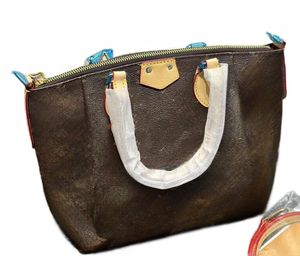 Designer Brown Einkaufstasche mit Worten, Tasche Luxus -Einkaufstasche, klassischer Mode Luxus