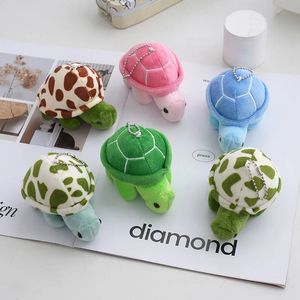 Cute mini cartoon small turtle Stuffed toy small pendant turtle key chain bag jewelry 2024