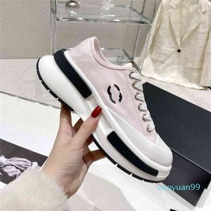 Channelshoes Luxury Design Bowling Shoes Fashionable Men Women Leather Canvas Letter Casual Outdoor Sports Running Shoes 03-04