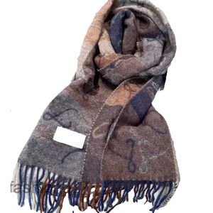 Lenço de lã xadrez de inverno designer xales longos femininos cachecóis de caxemira borlas L cachecóis para homens toque macio envoltórios quentes com etiquetas acessórios de gorro 40 * 200 cm 3WDNM