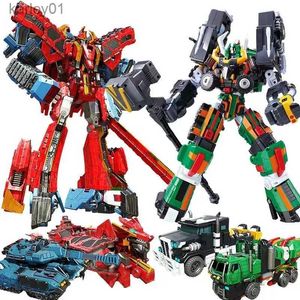 Brinquedos de transformação Robôs 3 Modos de Morphing Transformando Robô em Carro Brinquedo Coreia Dos Desenhos Animados Irmãos Anime Transformação Carro Tanque Avião Brinquedos yq240315