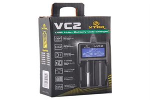 XTAR VC2 CHAGER NIMHバッテリー充電器LCD 18650 18350 26650 21700 Liion Batteriesa16A54A22136835