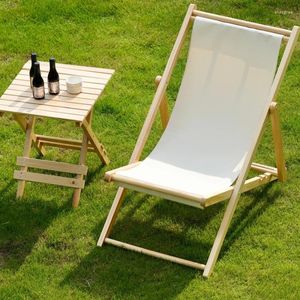 Camp Furniture Wood Recliner Stresstolar Fällbar bärbar resepicknick Modern gräsmatta SILLA SILLA DE PLAYA Outdoor QF50OC